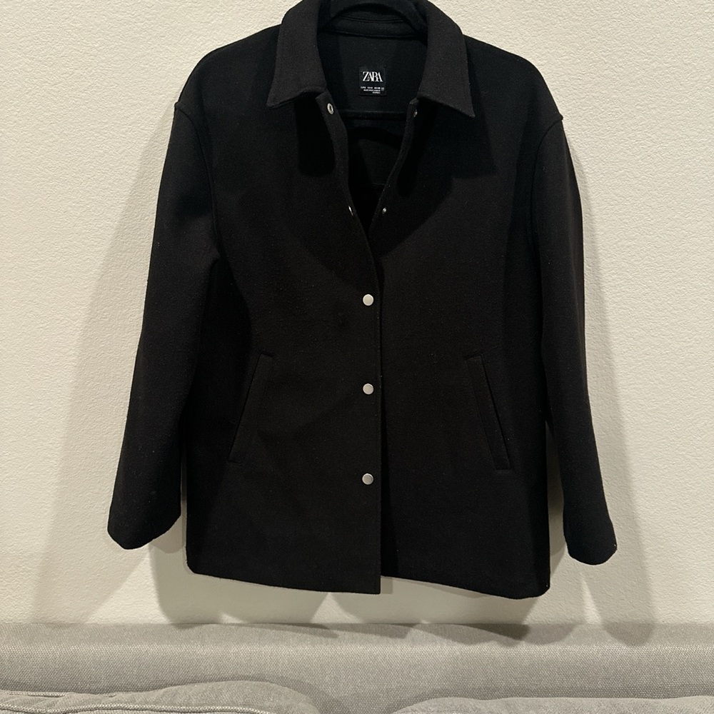Zara Elegant Black Coat